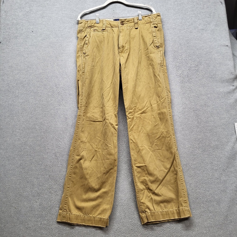 American Eagle Outfitters Men Pants 34X32 Khaki Chino Twill AE Classic
